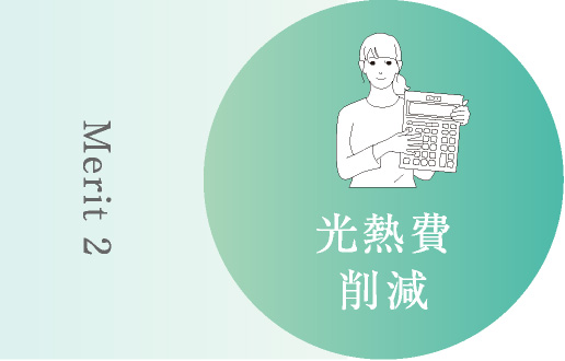 Merit2　光熱費削減