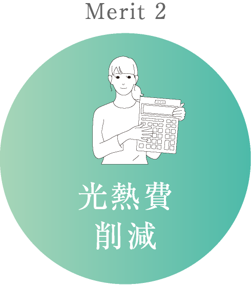 Merit2　光熱費削減